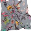 Silketørklæde fra Mind of Line med blomster