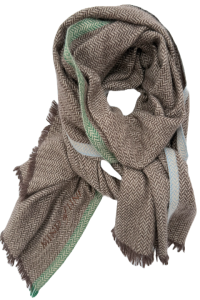 Herringbone cashmere tørklæde fra Mind of Line